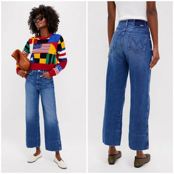 💕MOTHER SUPERIOR💕 The Maven Wide Hem Ankle Jeans ~ Rags To Riches 31 NWOT - Picture 6 of 16